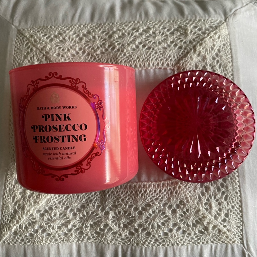BBW Pink Prosecco Glass Lid
